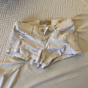 Hollister white denim shorts, lightly worn